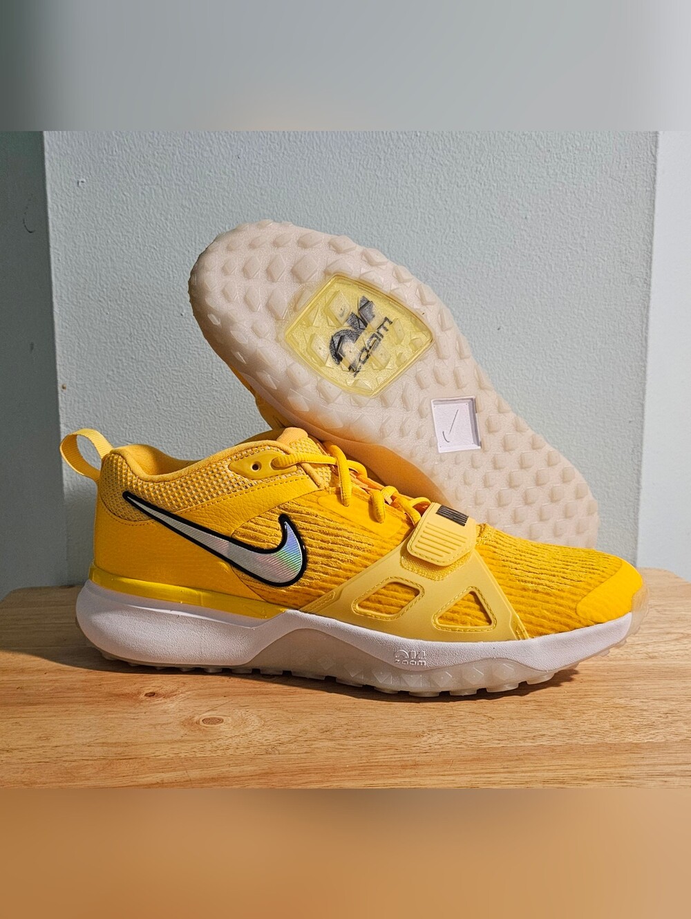 Nike Air Zoom Diamond Elite Turf Baseball Shoes FN7226-700 Size 11 Yellow RARE